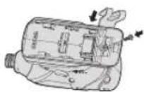 PANASONIC EY75A2 - Ændring af bæltekrogens placering - 2