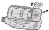 PANASONIC EY75A2 - Ändern der Befestigungs- seite des Riemenhakens - 1