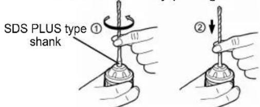 PANASONIC EY78A1 - To insert the bit - 1