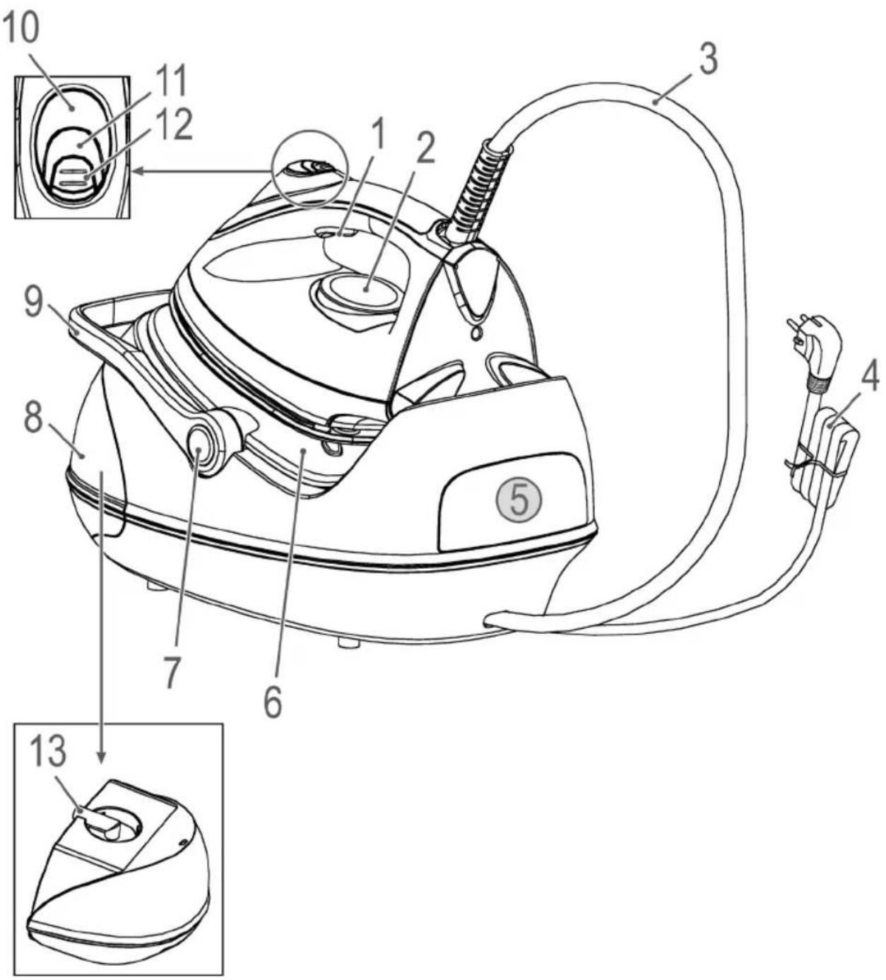 AEG DBS 5573 - DAMPFBÜGEL- STATION - 2
