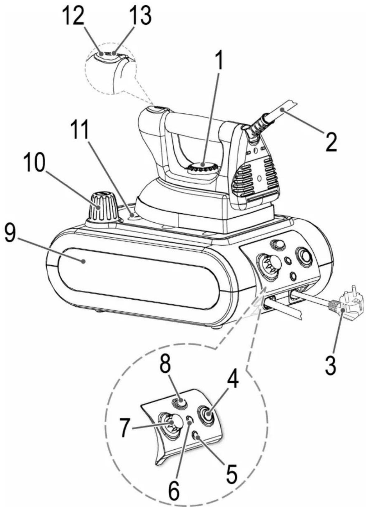 AEG DBS 5532 - Übersicht der Bedienelemente - 1