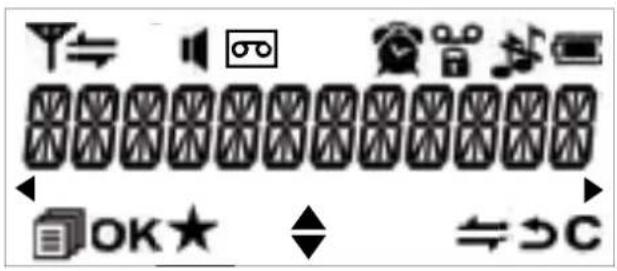 Scanned image of a software toolbar with icons for audio, video, phone, and document symbols, including OK, C, and directional arrows.