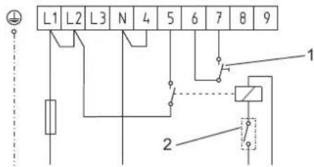 AEG STM 40 - Position du disjoncteur I:2/4 kW,1/N/PE\~ 230 V - 1