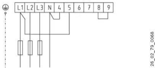 AEG STM 40 - Position du disjoncteur 1:2 (6) kW,3/N/PE 400V - 3