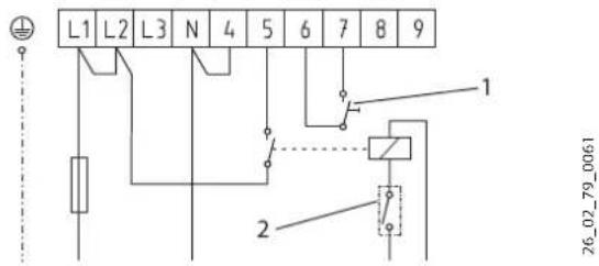 AEG STM 40 - Положене nepeknioчателя II: 4/4 KBt, 1-Ф./N/PE ~230 B - 1