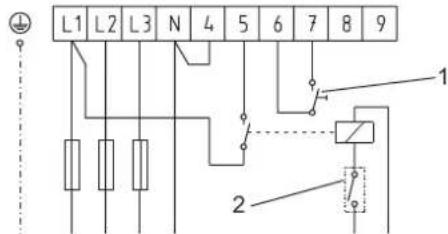 AEG STM 40 - Position du disjoncteur I:2/4 kW,1/N/PE\~ 230 V - 2
