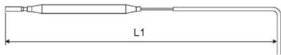 AEG Hoz 5 Comfort - Positionnement de la sonde de température dans le tube de protection - 1