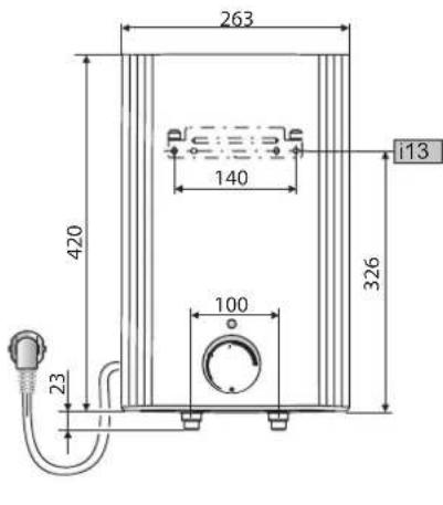 AEG Hoz 5 Comfort - Cotes et raccordements Huz 5 OKO Comfort - 3