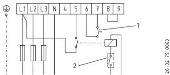 AEG STM 30 - Exemples de raccordement double puissance avec mesure à simple comptage : - 3