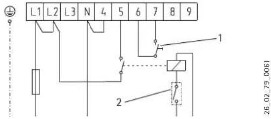 AEG STM 30 - Exemples de raccordement double puissance avec mesure à simple comptage : - 1