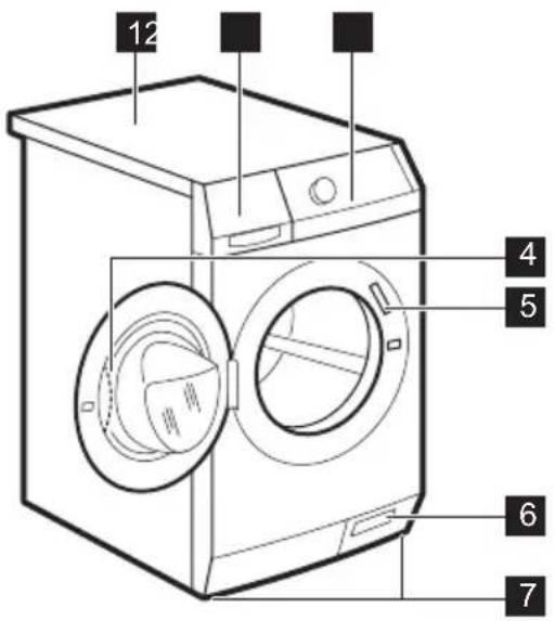 ELECTROLUX WTGL4E200 - DESCRIPTION DE L'APPAREIL - 1