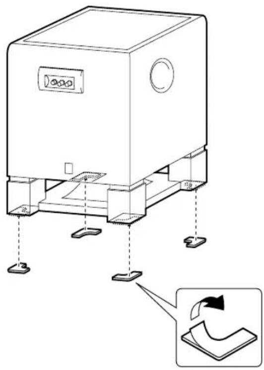 YAMAHA YSTSW800 - Utiliser les tampons anti-dérapage - 1