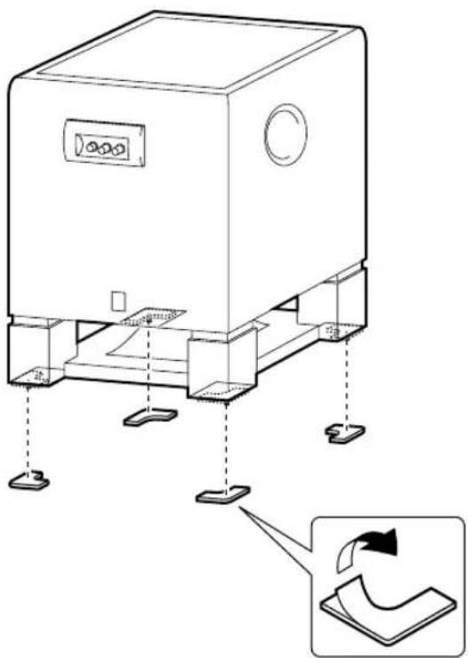 YAMAHA YSTSW800 - Use the nonskid pads - 1