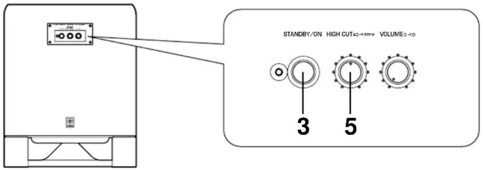 YAMAHA YSTSW800 - REGOLAZIONI DEL SUBWOOFER PRIMA DELL'USO - 1