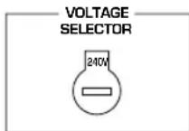YAMAHA YSTSW305 - VOLTAGE SELECTOR - 1