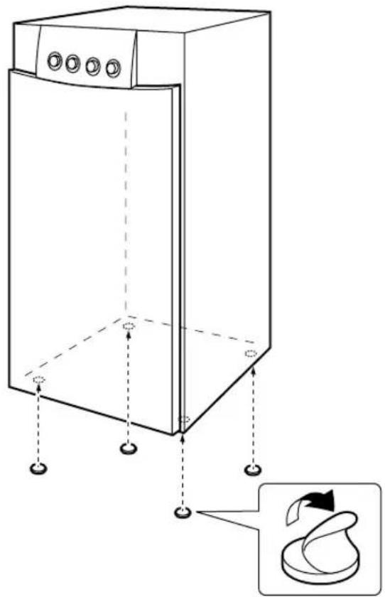 YAMAHA YSTSW305 - Utilización de las almohadillas antideslizantes - 1