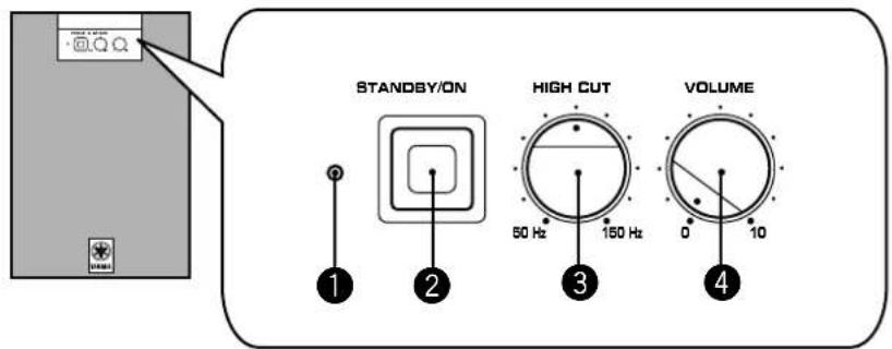 YAMAHA YSTSW45 - Front panel - 1