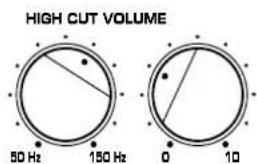 YAMAHA YSTSW45 - EX.1 En combinaison avec des enceintes principales à deux voies, à suspension acoustique de 3" ou 4" (8 cm ou 10 cm) - 1