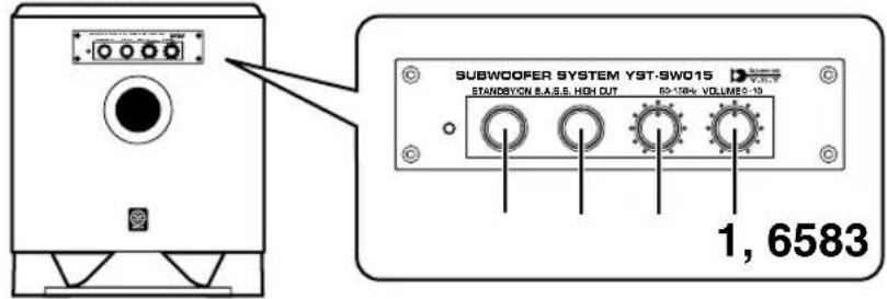YAMAHA YSTSW015 - EINSTELLUNG DES SUBWOOFERS VOR DER INBETRIEBNAHME - 1