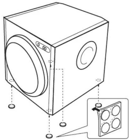 YAMAHA YSTRSW300 - Use the non-skid pads - 1