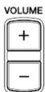 YAMAHA DC1E3 PE - Appuyez sur [VOLUME +] ou sur [VOLUME -] pour ajuster le volume. - 1