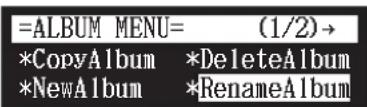 YAMAHA DC1E3 PE - Pour renommer un album - 3