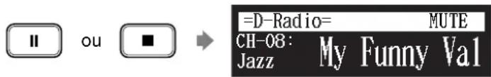 YAMAHA DC1E3 PE - Appuyez sur [PAUSE] ou sur [STOP]. - 1