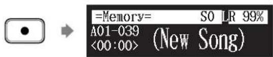 YAMAHA DC1E3 PE - Appuyez sur [RECORD]. - 1