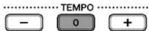 YAMAHA DC1E3 PE - Appuyez sur [TEMPO -] ou sur [TEMPO +] pour ajuster le tempo. - 2