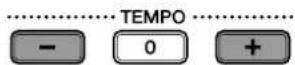 YAMAHA DC1E3 PE - Appuyez sur [TEMPO -] ou sur [TEMPO +] pour ajuster le tempo. - 1