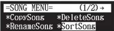 YAMAHA DC1E3 PE - Réarrangement de l'ordre des chansons - 3