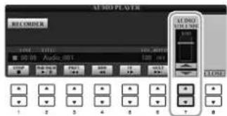 YAMAHA Clavinova CVP509PM - - Reglage de volume pour la reproduction audio - 3