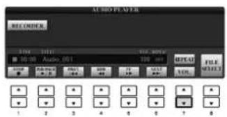 YAMAHA Clavinova CVP509PM - - Reglage de volume pour la reproduction audio - 1