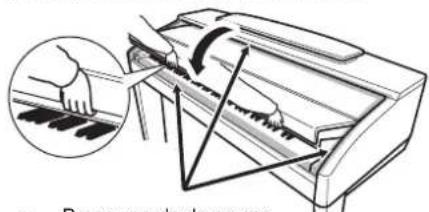 YAMAHA Clavinova CVP509PM - Fermez le couvercle du clavier. - 1
