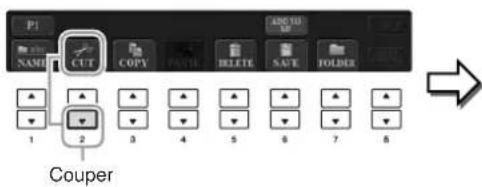 YAMAHA Clavinova CVP509PM - Copie ou déplacement de fichiers - 3