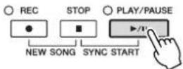 YAMAHA Clavinova CVP509PM - Interpretation à une main à l'aide des témoins lumineux - 3