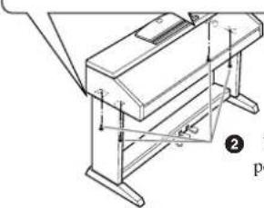 YAMAHA Clavinova CVP509PM - Fixez la partie A. - 2