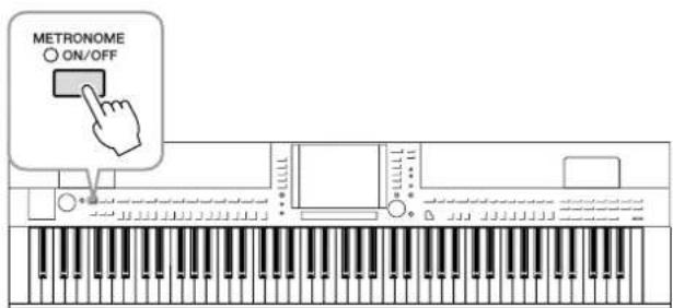 YAMAHA Clavinova CVP509PM - Utilisation du métronome - 1