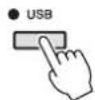 YAMAHA Clavinova CVP509PM - Appuyez sur la touche [USB]. - 1