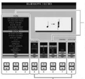 YAMAHA Clavinova CVP509PM - Touches [1 ▲▼]-[8 ▲▼] - 2