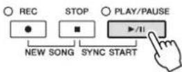YAMAHA Clavinova CVP509PM - Enregistrement d'une partie spécifique - 2