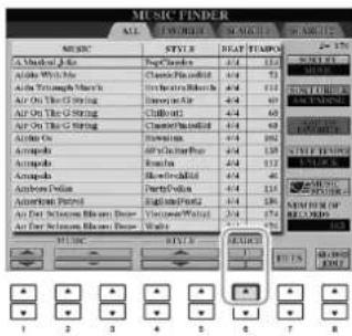 YAMAHA Clavinova CVP509PM - Recherche des réglages de panneau - 1