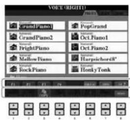 YAMAHA Clavinova CVP509PM - Touches [1 ▲▼]-[8 ▲▼] - 1