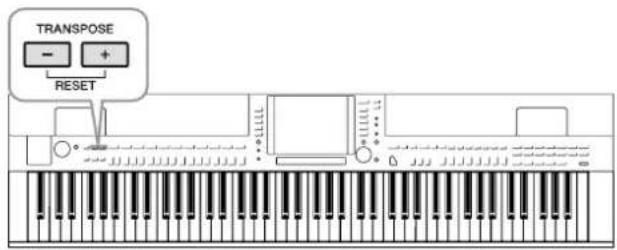 YAMAHA Clavinova CVP509PM - Transposition de la hauteur de ton du clavier - 1