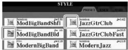 YAMAHA Clavinova CVP509PM - \section*{Caracteristiques du style} - 1