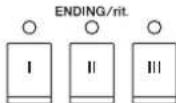 YAMAHA Clavinova CVP509PM - - Touches [I]-[III] de la section ENDING/rit. - 1