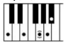 YAMAHA Clavinova CVP505PM - Chord Types Recognized in the Fingered Mode / Im Fingered-Modus erkannte Akkordarten / Types d'accords reconnus en mode Fingered / Tipos de acordes reconocidos en el modo Fingered (digitado) - 31