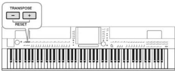 YAMAHA Clavinova CVP501PE - Transposition de la hauteur de ton du clavier - 1