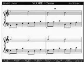 YAMAHA Clavinova CVP501PE - Affichage de la notation musicale (partition) - 2