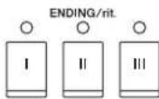 YAMAHA Clavinova CVP501PE - - Touches [I]–[III] de la section ENDING/rit. - 1